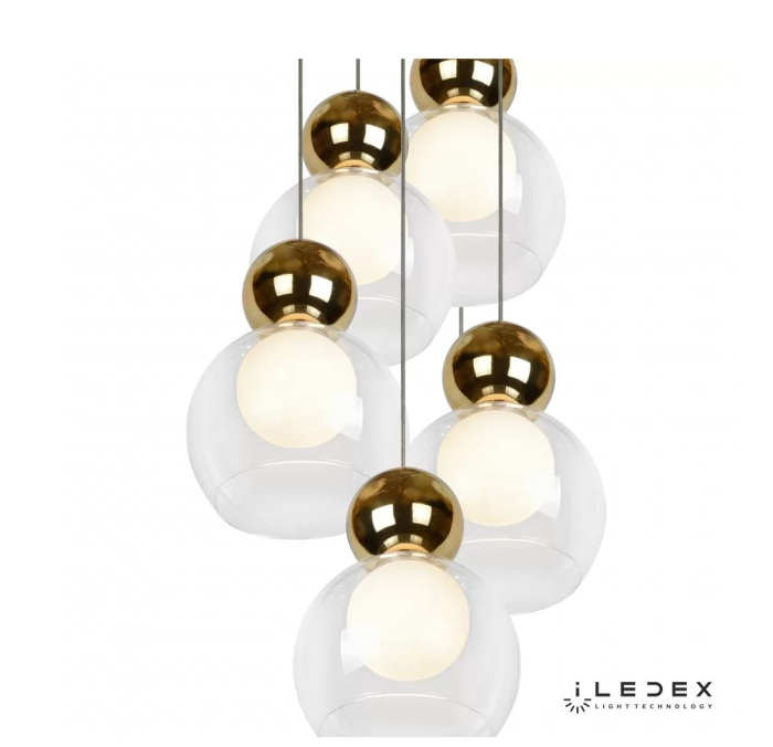 Подвесная люстра ILedex Blossom C4476-5R GL_IX