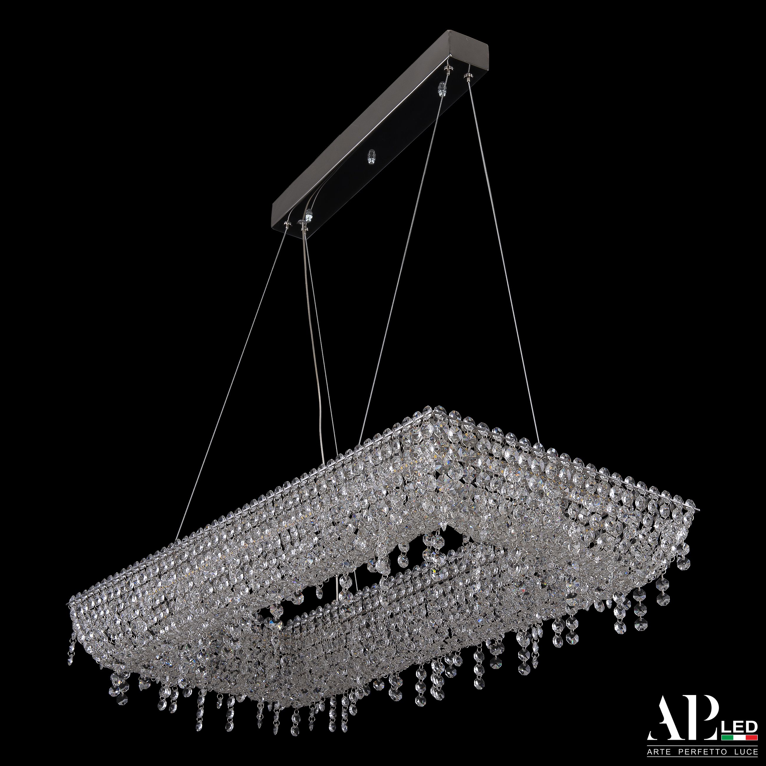 Хрустальная люстра APL LED Sicilia SH515.0.80.B.Ni.4000