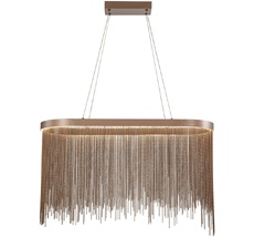 Подвесная люстра с пультом светодиодная (11037/1PL Brown) Indigo V000094L