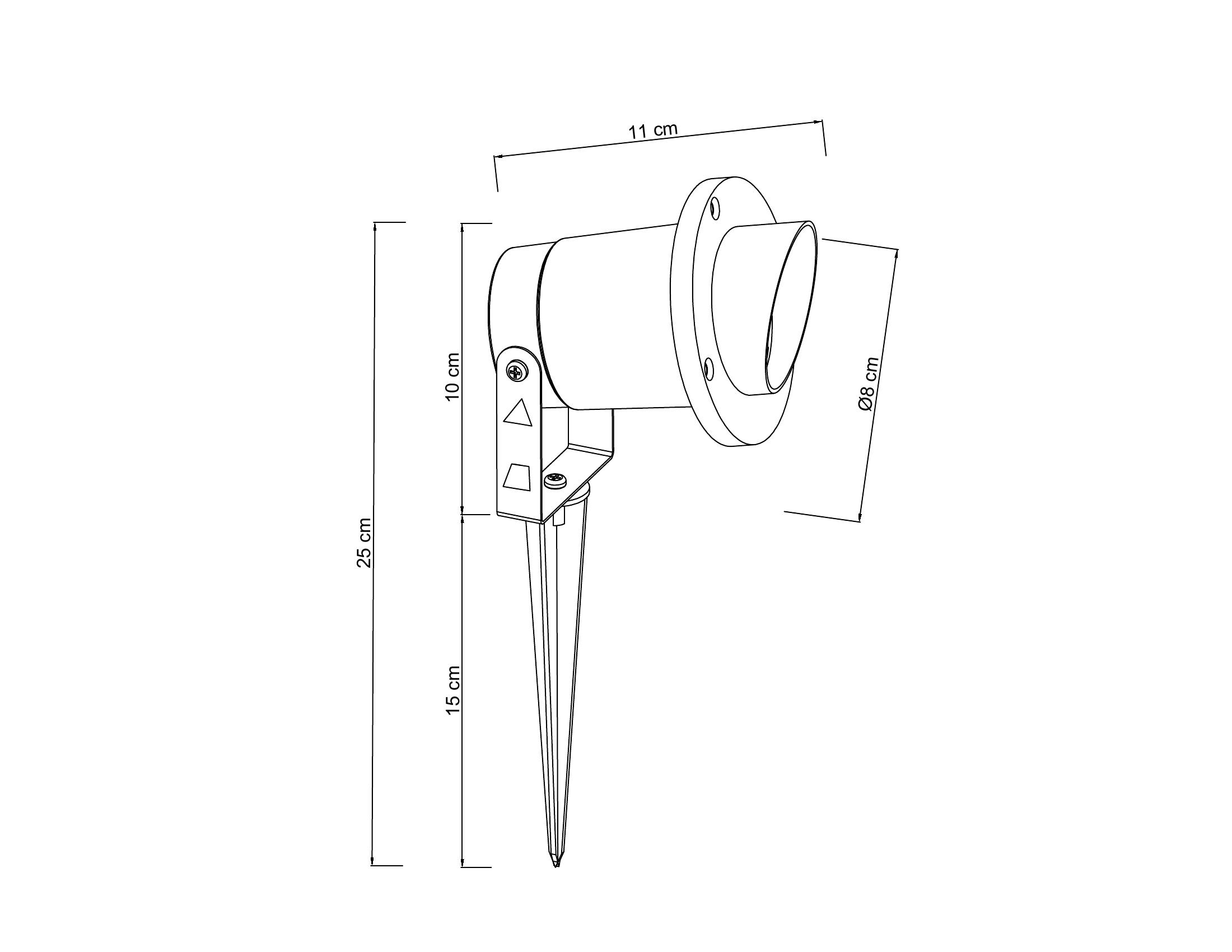 Встраиваемые в грунт светильники Arte Lamp ELSIE A1522IN-1BK