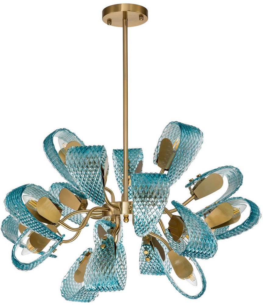 Потолочная люстра на штанге (11033/18R Blue) Indigo V000341