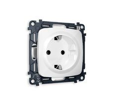 Розетка OMEGA с заземлением на винтовых зажимах QUANT Ambrella Volt MO106010_AMB