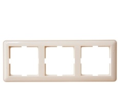 Рамка на 3 поста (слоновая кость) Systeme Electric KD-3-28