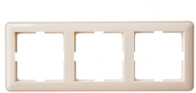 Рамка на 3 поста (слоновая кость) Systeme Electric KD-3-28