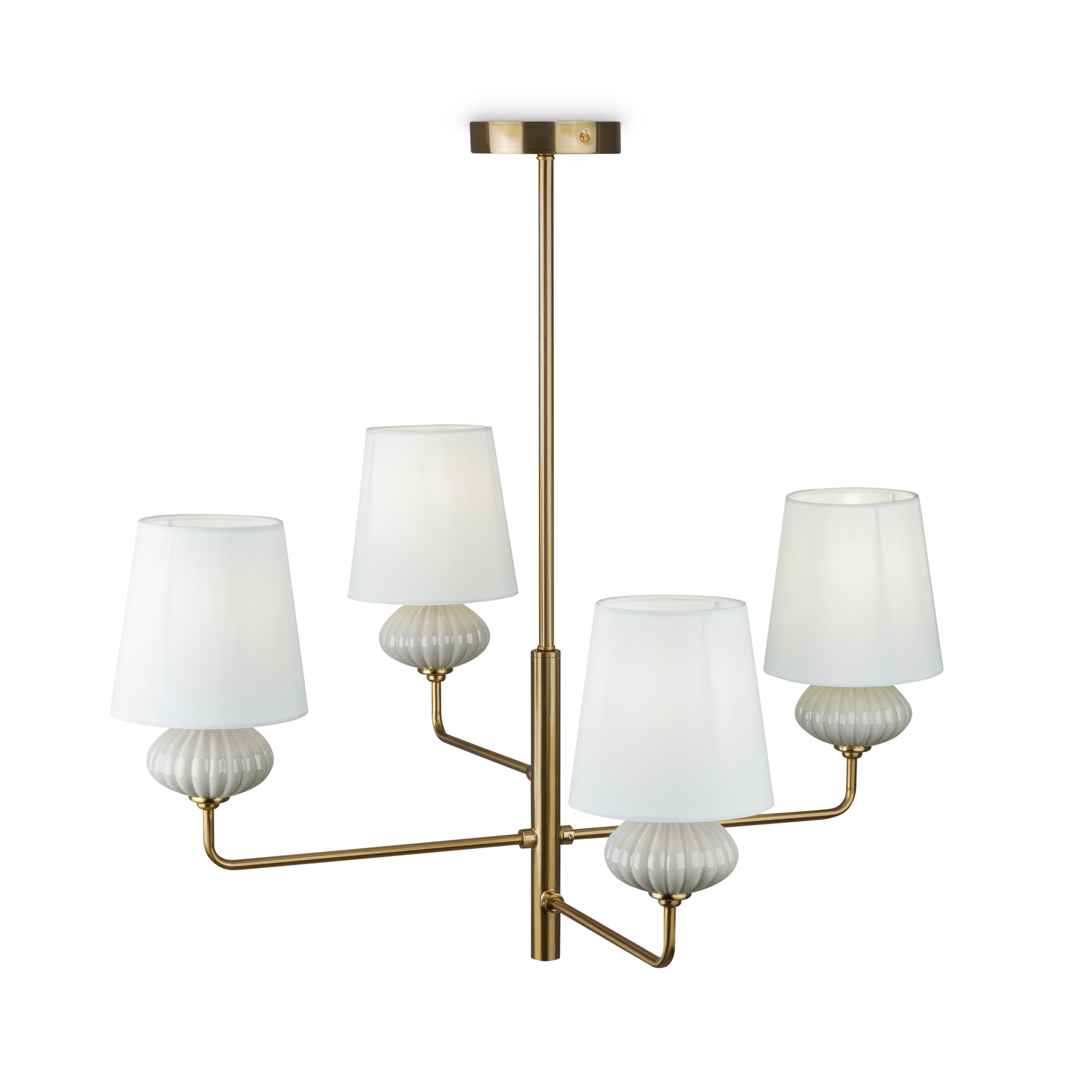 Подвесная люстра на штанге Freya Ceramics FR2029PL-04BS_MY