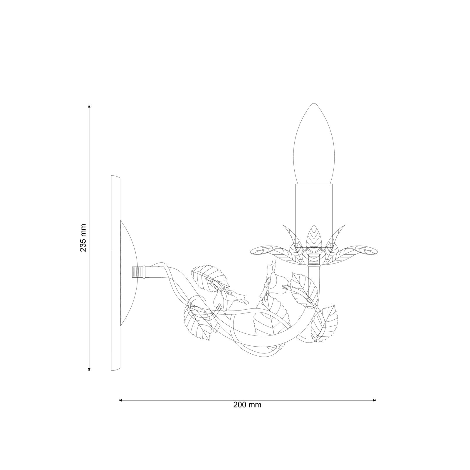 Бра Lucia Tucci FIORI Fiori di rose W185.2