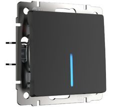 Выключатель одноклавишный проходной с подсветкой Werkel WL08-SW-1G-2W-LED a051609_WR