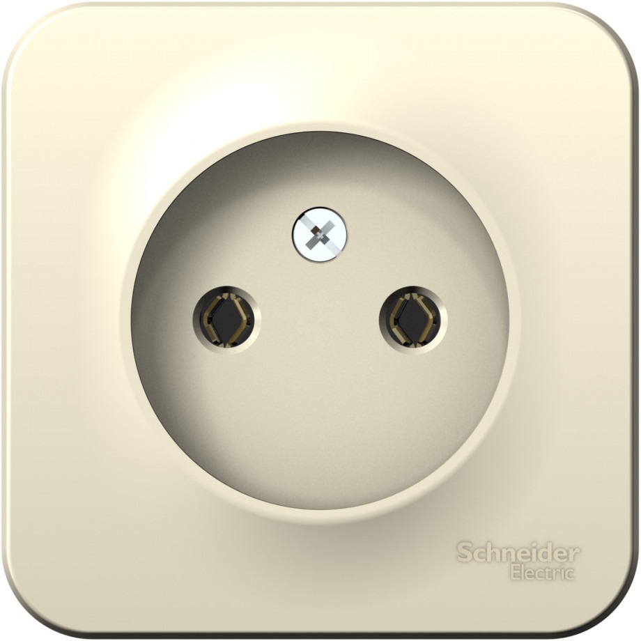 Розетка накладная без заземления (молочный) Systeme Electric BLNRA000112