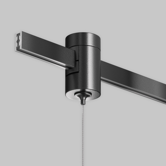 Коннектор с тросовым подвесом в шинопровод Maytoni Tau TRA154SW-1B_MY