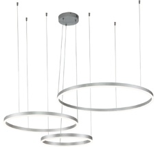 Подвесная люстра с пультом светодиодная (14001/3P Silver) Indigo V000014L