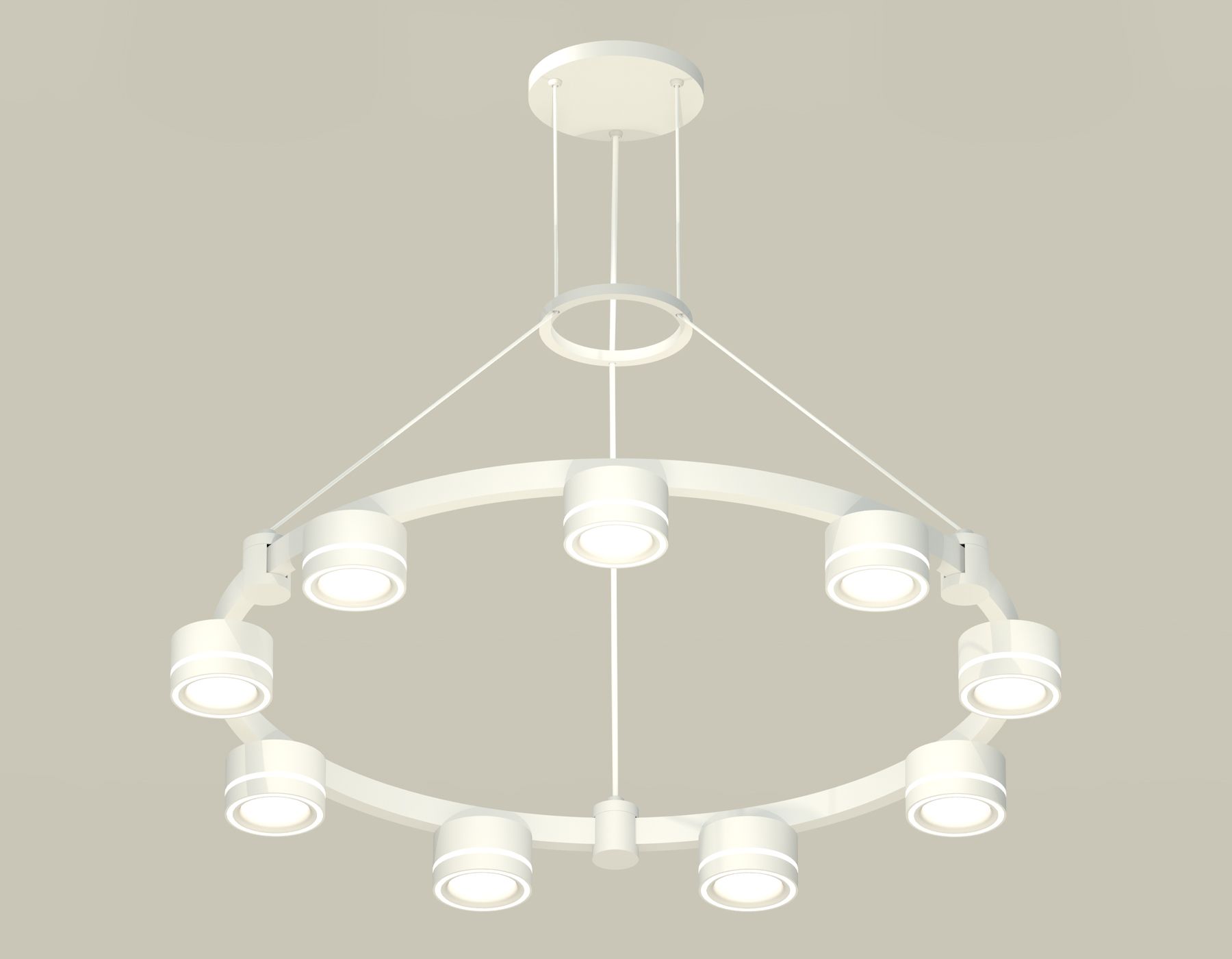 Подвесная люстра Ambrella light с акрилом Techno Ring Traditional DIY XR92031901_AMB