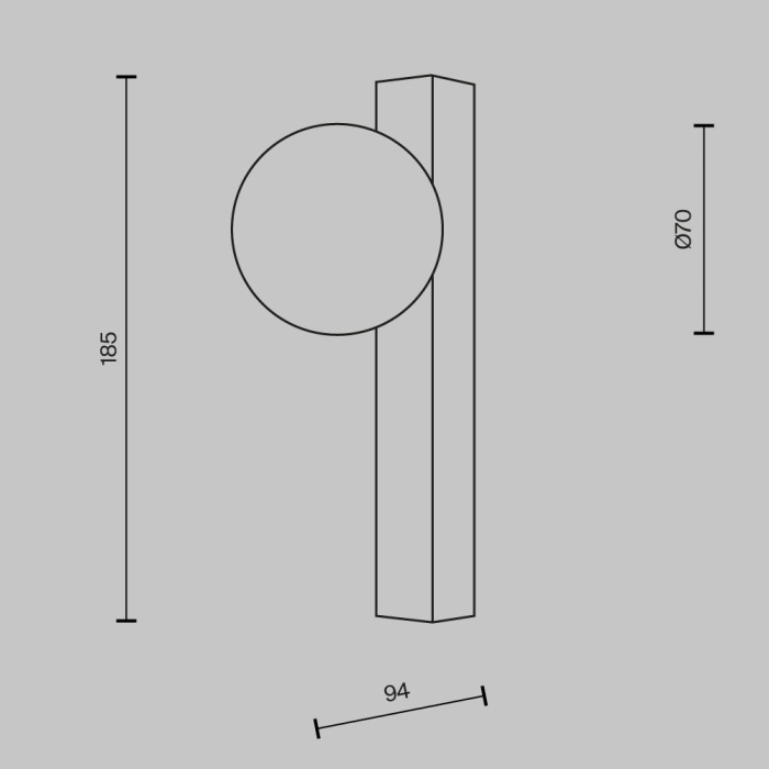 Настенный светильник Maytoni Yora MOD464WL-L3BS3K_MY