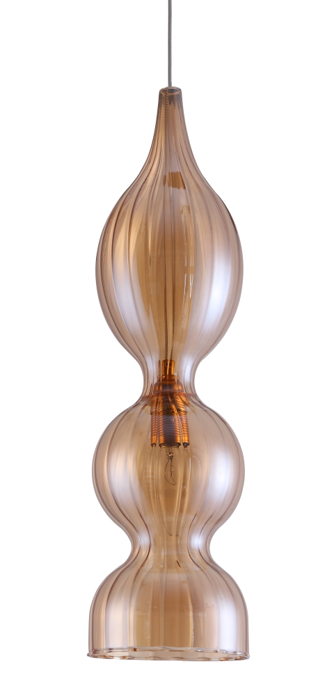 Подвесной светильник Crystallux IRIS IRIS SP1 B AMBER_CR