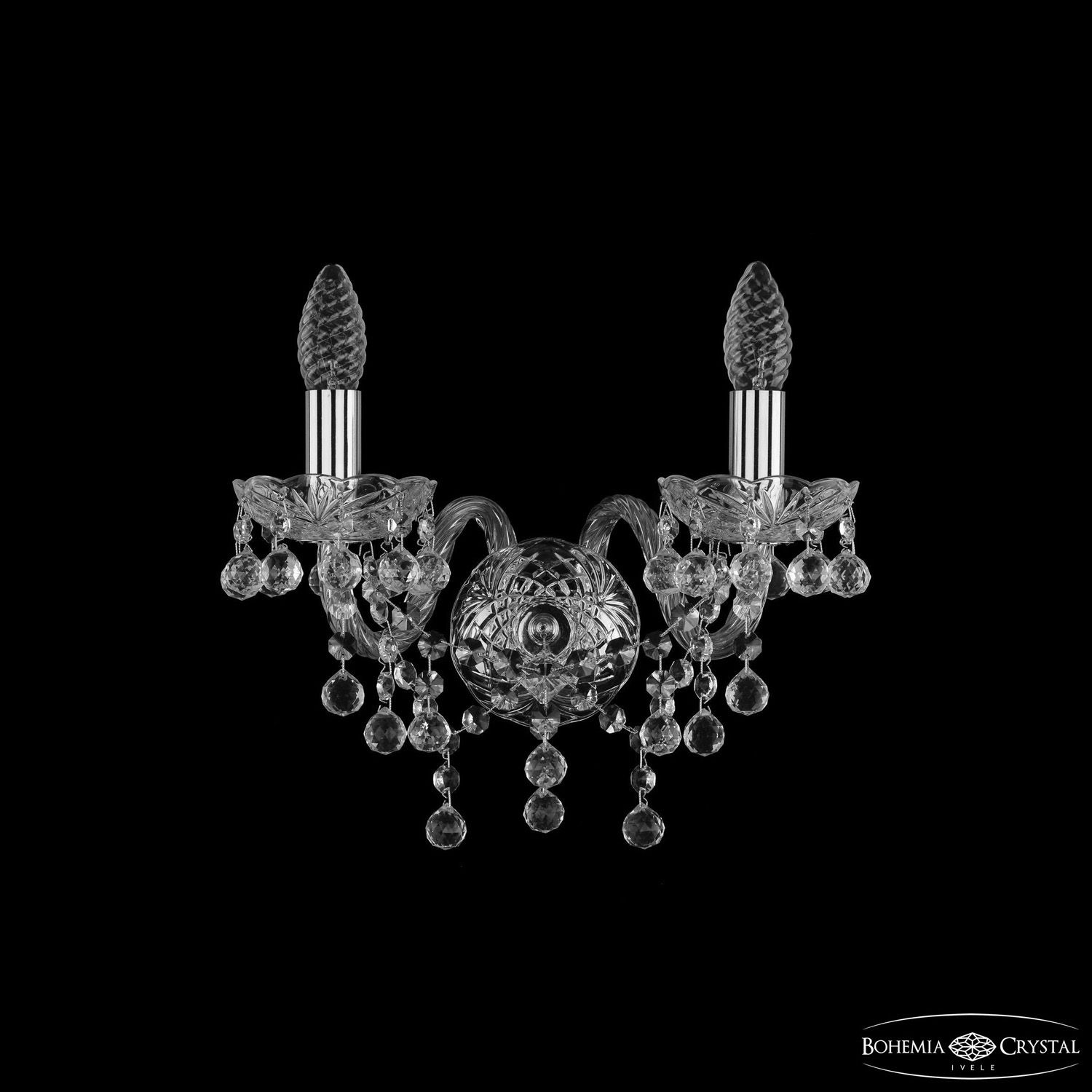 Бра Bohemia Ivele Crystal 1409B/2/141 Ni_BI