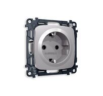 Розетка Ambrella Volt OMEGA с заземлением на винтовых зажимах 2P+E 16A-250V QUANT MO506010_AMB