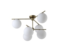 Потолочная люстра Crystallux Crystal Lux FELIZ FELIZ SP-PL6 BRONZE/WHITE_CR