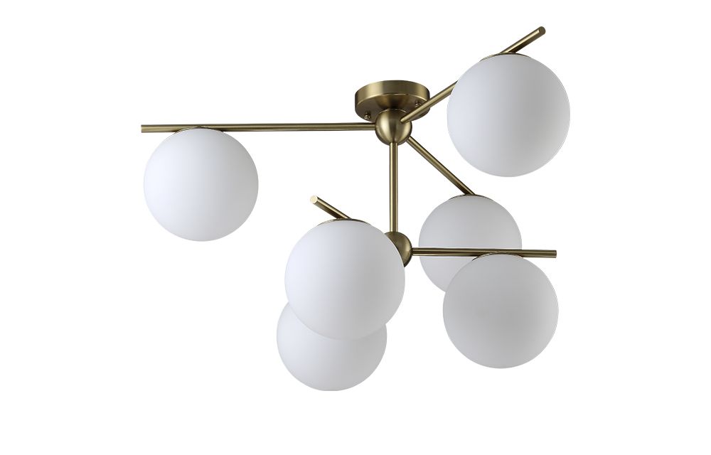Потолочная люстра Crystallux Crystal Lux FELIZ FELIZ SP-PL6 BRONZE/WHITE_CR