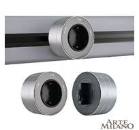 Трековая розетка Arte Milano track-sockets 380011TS/ES Grey