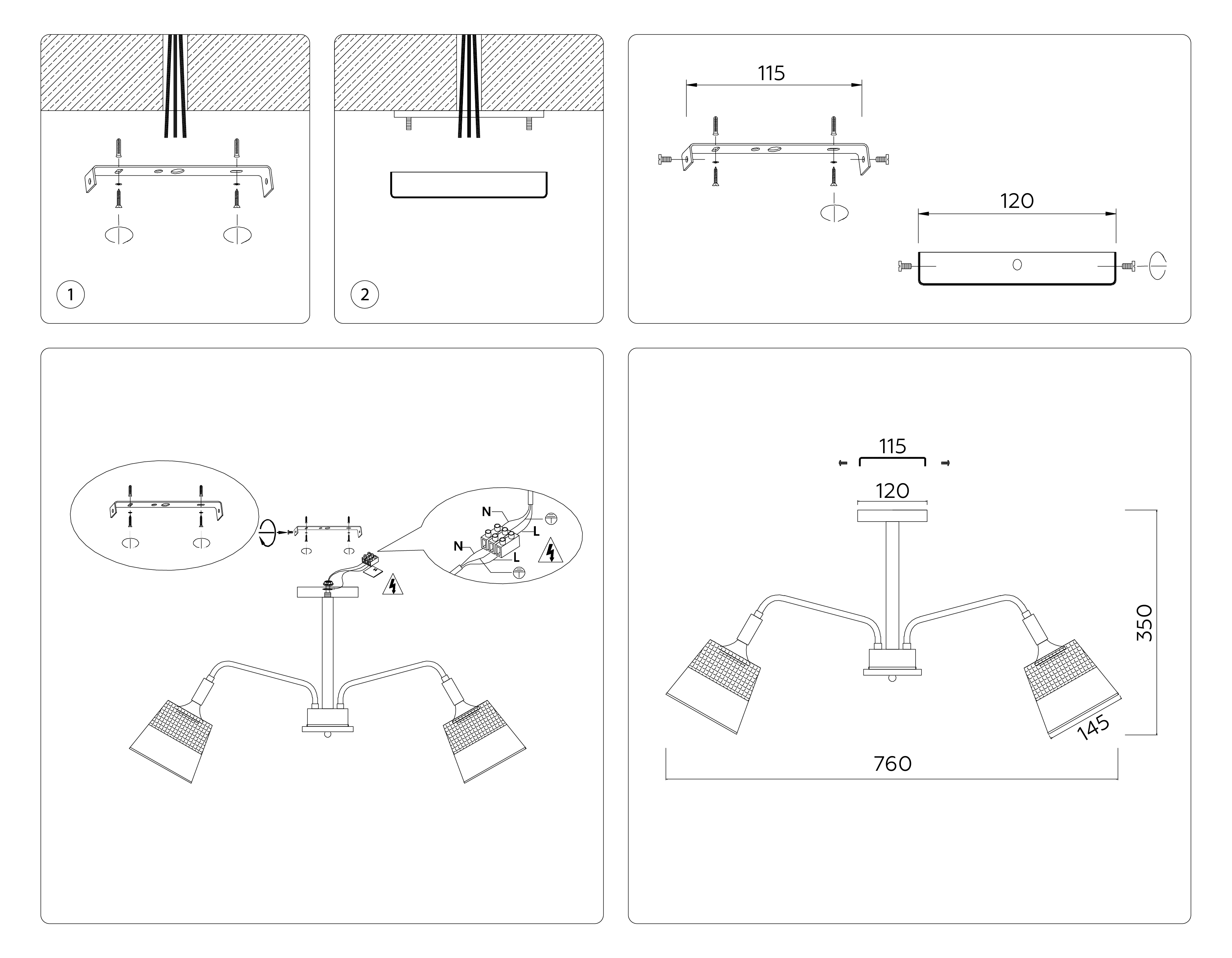 Потолочная люстра Ambrella Light TRADITIONAL TR4740_AMB