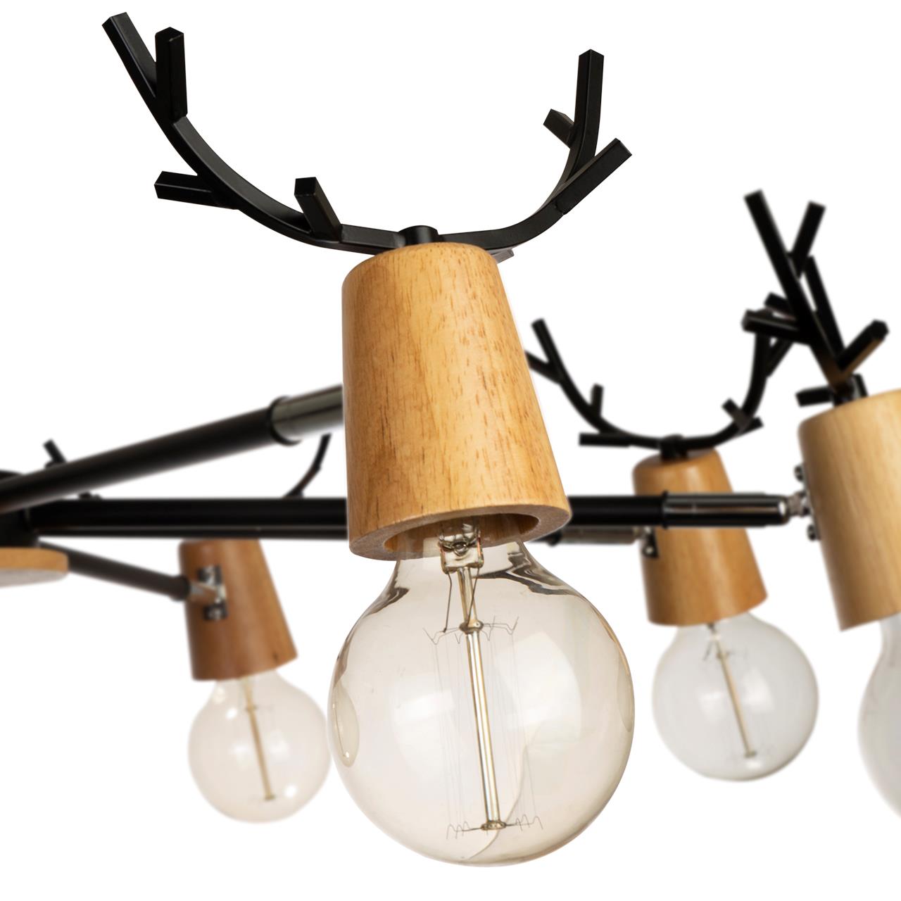 Потолочная люстра Loft IT Black Sven 10024/8 Black_LF