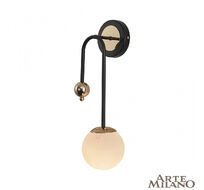 Бра Arte Milano Neapolis 274307/1B BK/GD