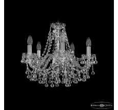 Хрустальная люстра Bohemia Ivele Crystal 1409/5/160 Ni_BI