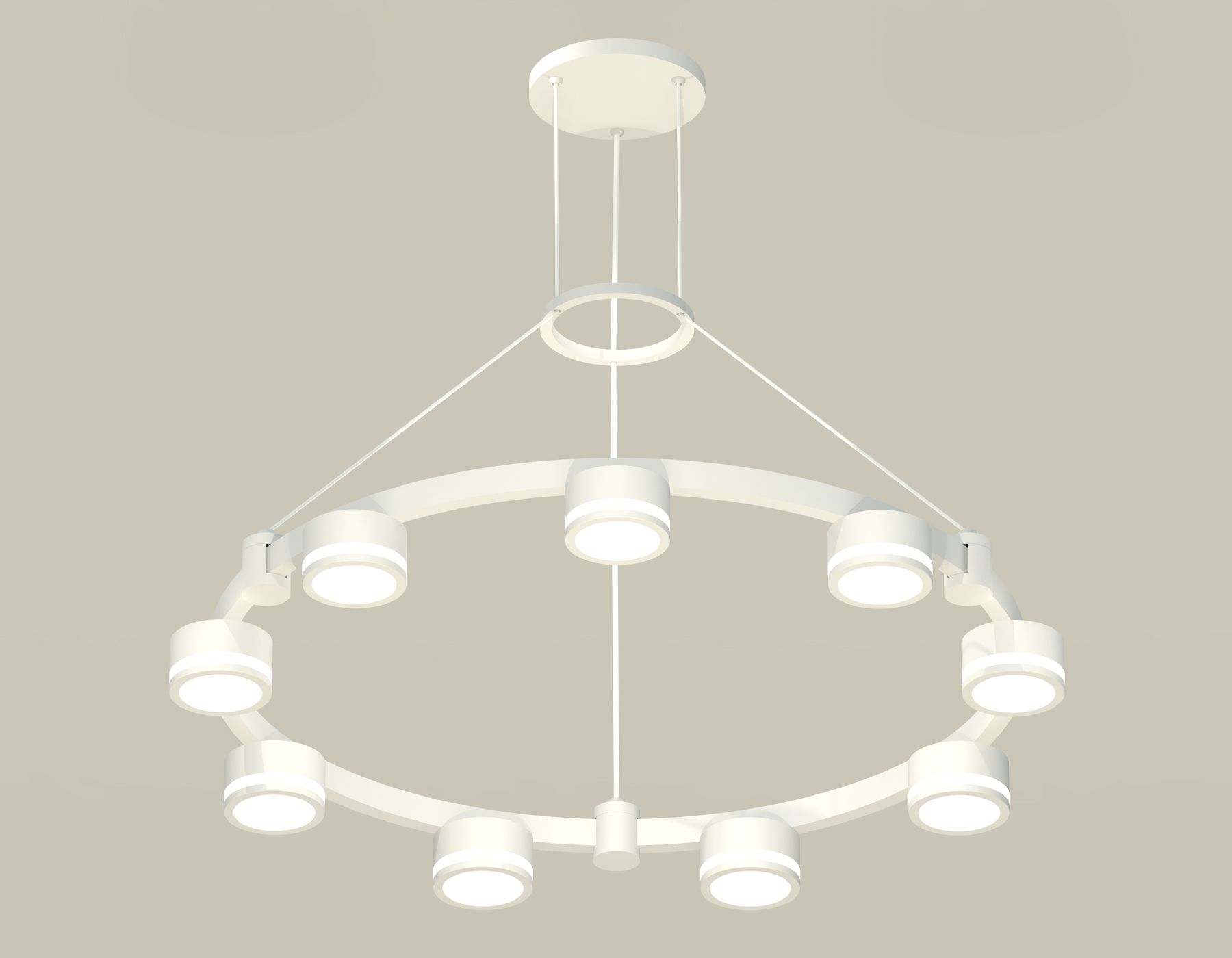 Подвесная люстра Ambrella light с акрилом Techno Ring Traditional DIY XR92031900_AMB