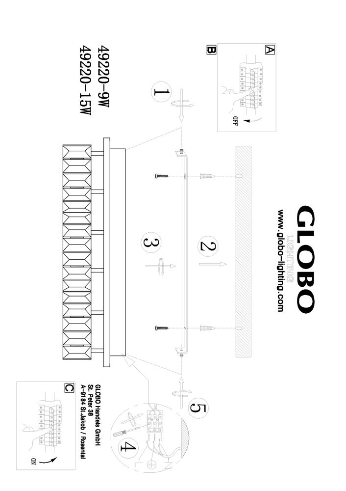 Потолочный светильник Globo Silurus 49220-15W_GL