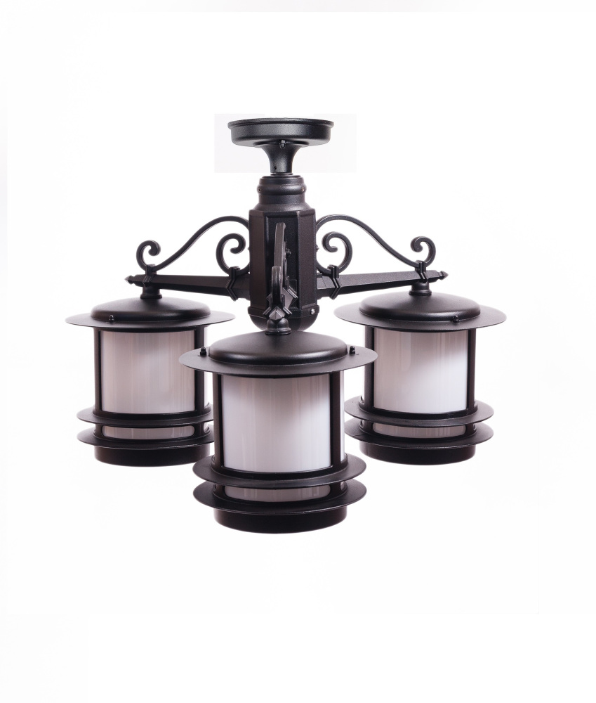 Потолочный светильник уличный IP44 Oasis Light 68370A/3 Bl opal_OL