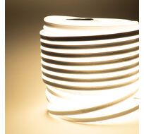 23-551 Односторонний Гибкий Неон 8х16мм Тепло-Белый 220В, 144 LED/м, IP65, Бухта 50м LTC FR-23551
