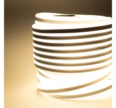 23-551 Односторонний Гибкий Неон 8х16мм Тепло-Белый 220В, 144 LED/м, IP65, Бухта 50м LTC FR-23551
