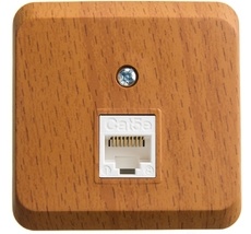 Розетка накладная Ethernet RJ-45 (бук) Systeme Electric KOMA-001T