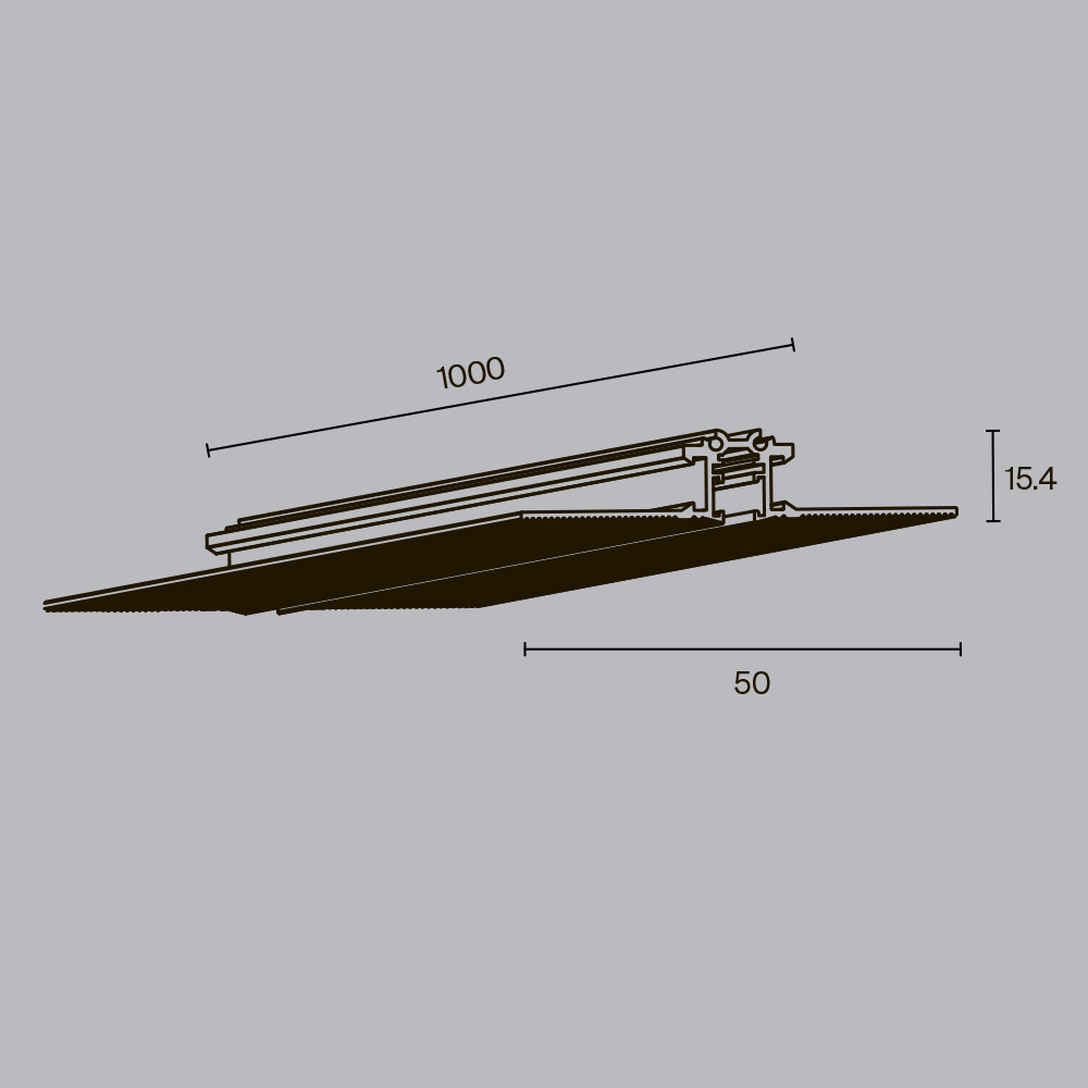 Шинопровод встраиваемый Maytoni Levity TRX184-131B_MY