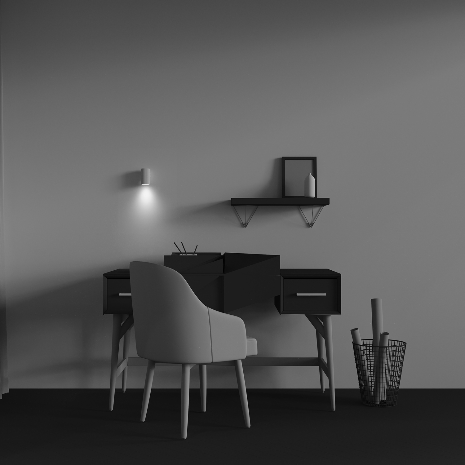 Настенный светильник Maytoni Calipso C106WL-01-GU10-W_MY