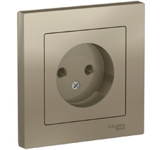 Розетка встраиваемая без заземления (шампань) Systeme Electric ATN000540