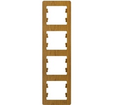 Рамка на 4 поста (дуб) Systeme Electric GSL000508