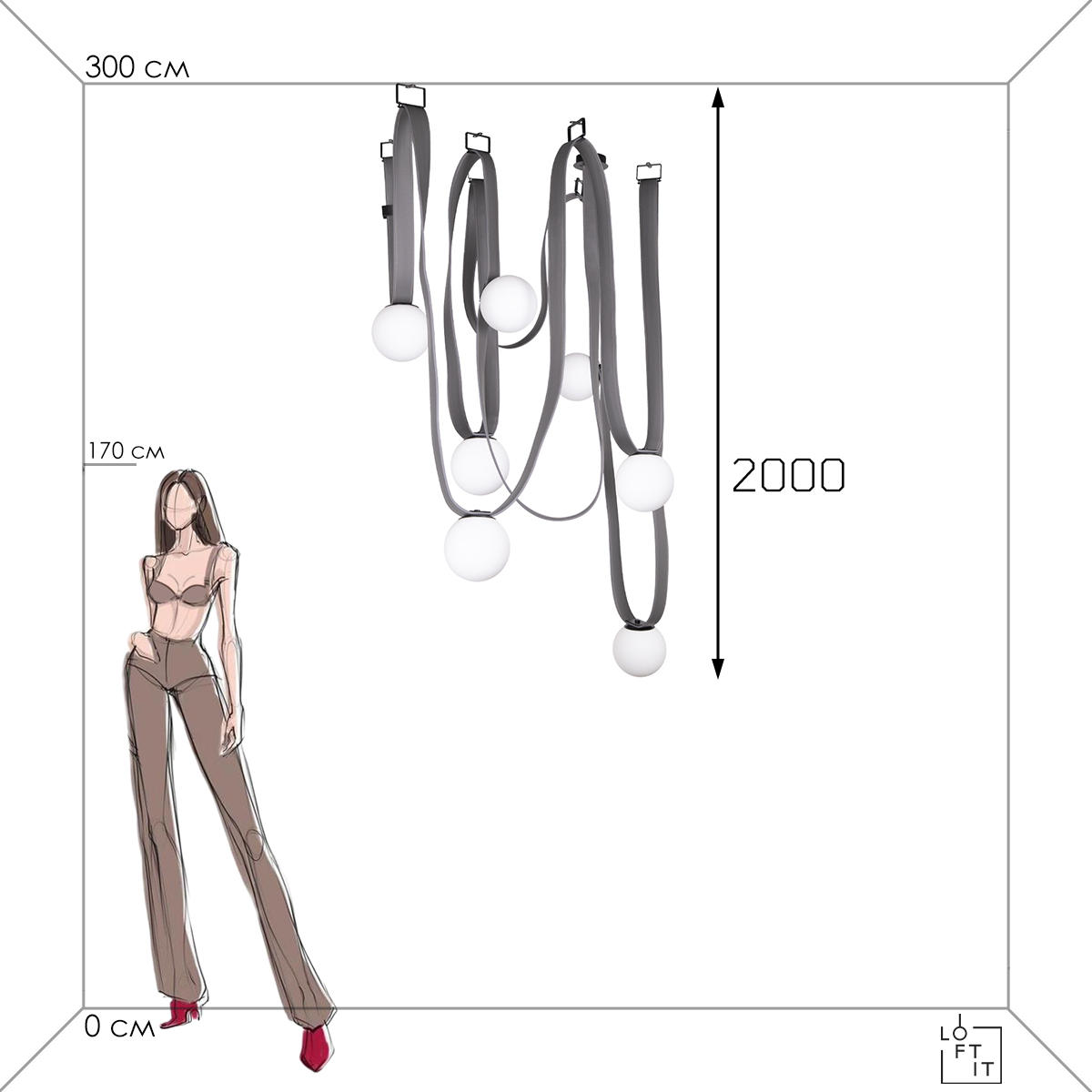 Подвесной светильник Loft IT Picot 10240/7_LF