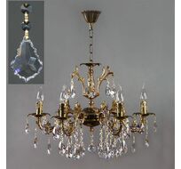 Хрустальная люстра Ambiente Ambient 2118/6 PB Leaf crystal_BZ