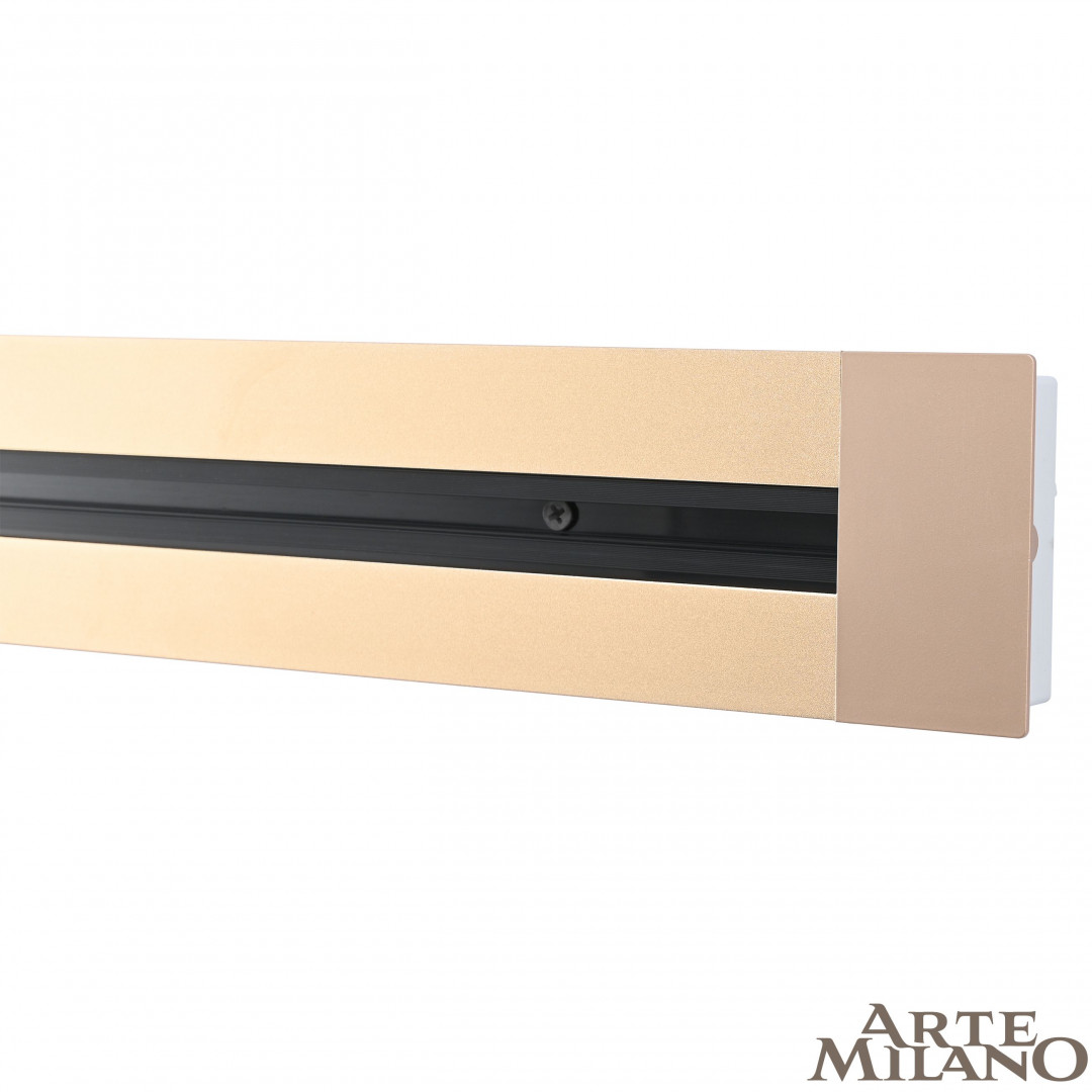 Шинопровод встраиваемый Arte Milano track-sockets 382305TB/50 Gold