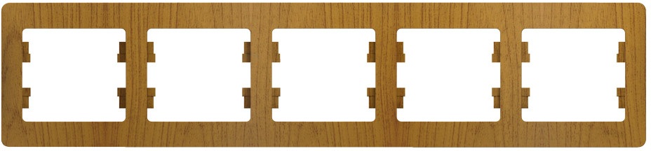 Рамка на 5 постов (дуб) Systeme Electric GSL000505