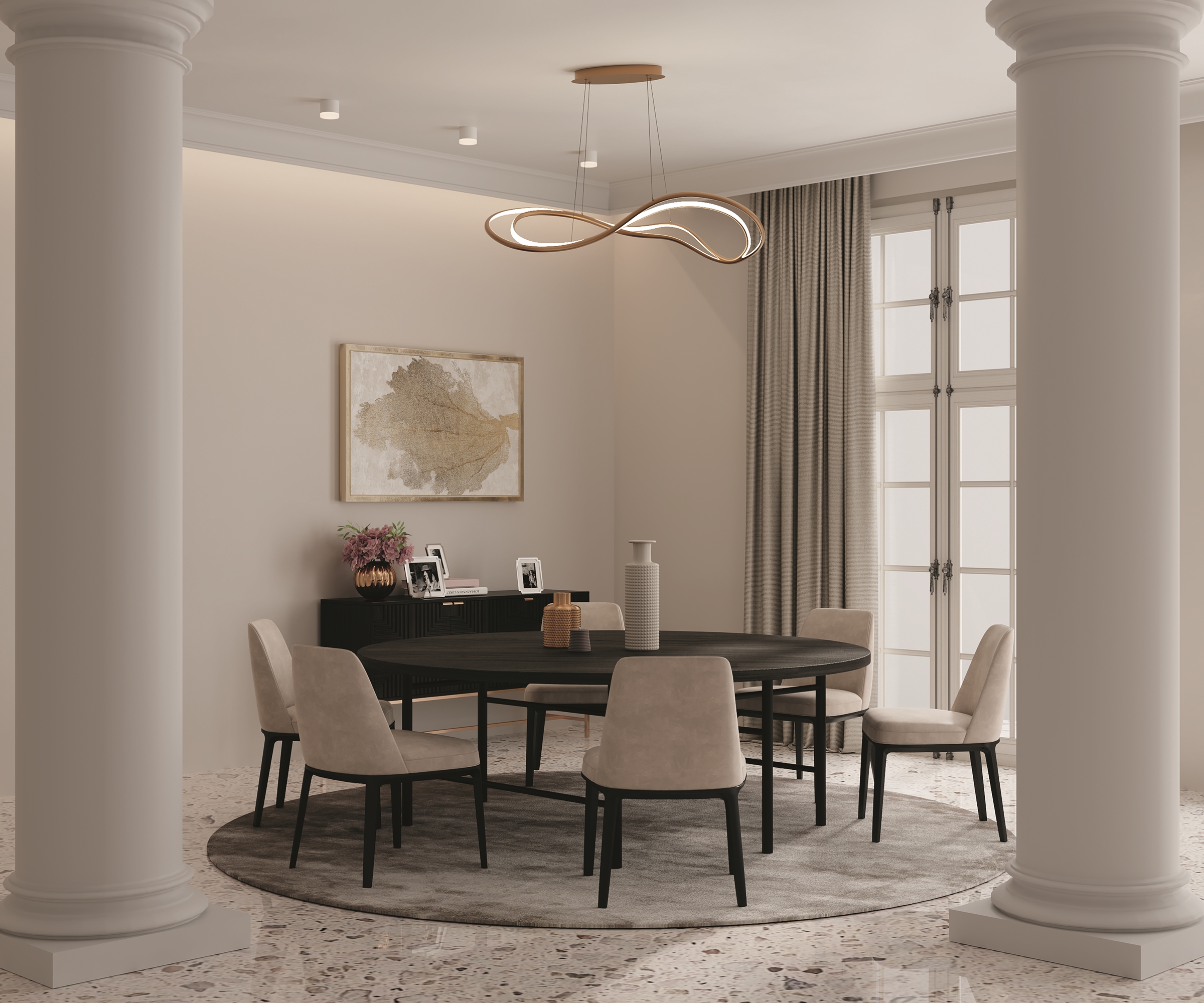 Подвесной светильник Maytoni Plons MOD283PL-L65BS3K_MY