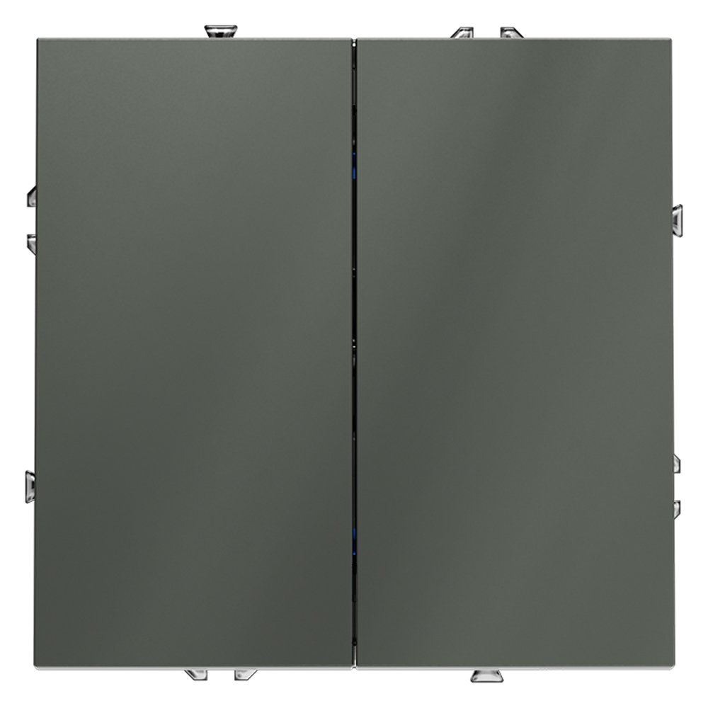 Выключатель встраиваемый VOLTUM S70 двухклавишный 10А VLS020106