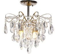 Потолочная люстра хрустальная на штанге 682/4PL Е27*60W Escada 682/4PL Gold_ESC