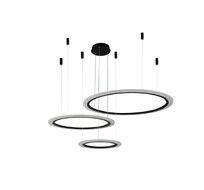 Подвесная люстра Crystallux MANZANA MANZANA SP67W LED D400+600+800 BLACK_CR