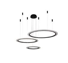 Подвесная люстра Crystallux MANZANA MANZANA&nbsp;SP67W&nbsp;LED&nbsp;D400+600+800&nbsp;BLACK_CR