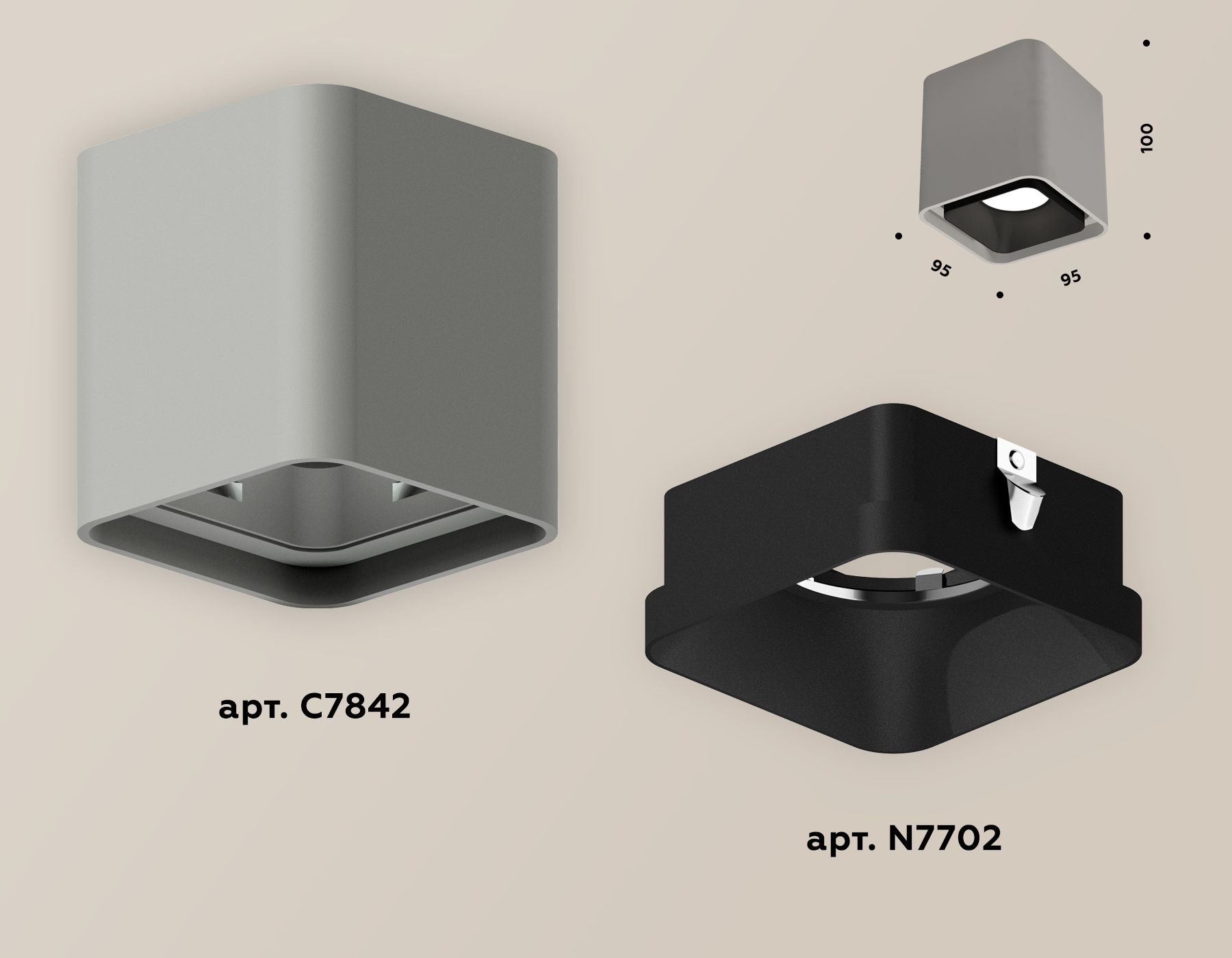 Накладной светильник Ambrella light TECHNO SPOT XS7842002_AMB