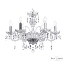 Хрустальная люстра Bohemia Ivele Crystal 118/6/195 Ni_BI