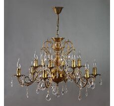 Хрустальная люстра Ambiente Ambient 8888/6+6 AB Leaf Crystal_BZ