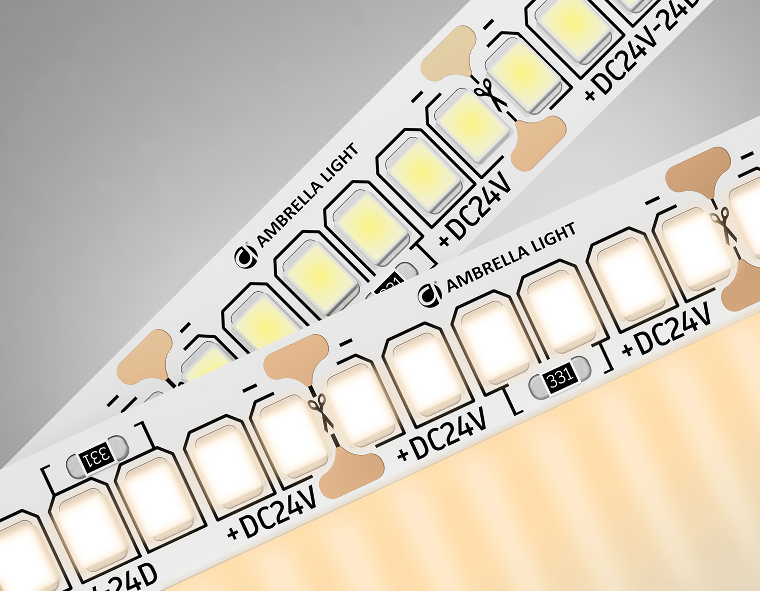Светодиодная лента 2835 240Led, 20W m, 24V IP20 3000K 5m Ambrella Light GS GS3401_AMB