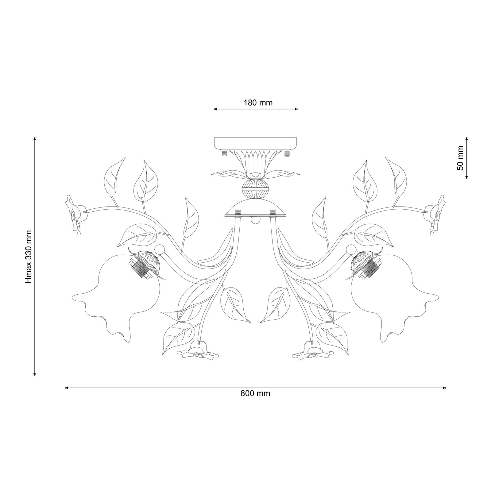 Потолочная люстра Lucia Tucci FIORI Fiori di rose 114.8